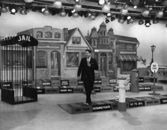 The studio set of 'Video Village' with host Danny Webb. Private Photo c.1963