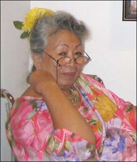 Kartika Affandi, the artist, late 1990s