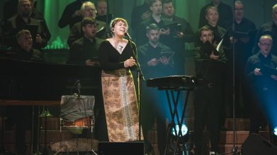 Mari Kalkun in concert with the Estonian National Male Choir
