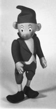Mouse. Hand-sewn stuffed puppet by George Havrillay c.1960