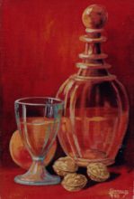 Red pair 2 - Original still life painting by George Havrillay.