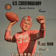 1948 U.S. Contabulary Football Poster by George Havrillay CROP