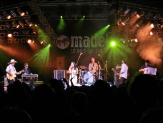 Cambodian Space Project w/ Lucky Oceans. WOMADelaide Stage 2, Fri 9 Mar 2012. Photo by Garry Havrillay.