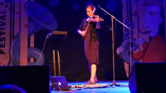 Maarja Nuut at the Rudolstadt Welt Musik Fest 2018 - photo Garry Havrillay