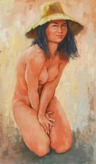 Nude - Original painting by George Havrillay.