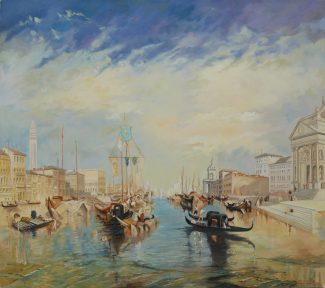 Turner: Canale Grande - Reproduction oil painting by George Havrillay.