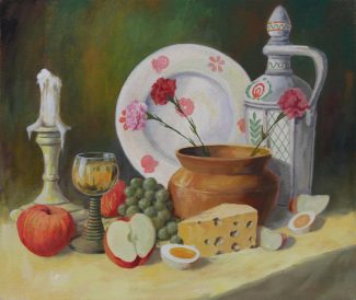 Still Life. Original painting by George Havrillay.