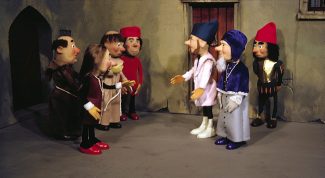 Village scene - Puppets by George Havrillay