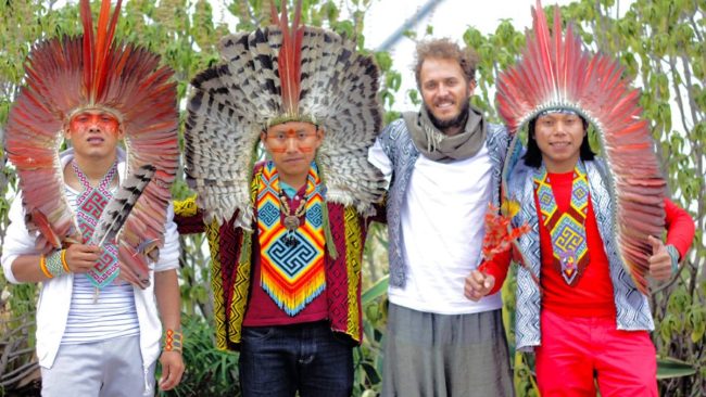 Kayatibu with producer Luiz Gabriel Lopes Kayatibu with producer Luiz Gabriel Lopes