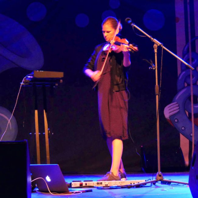 Maarja Nuut at Rudolstadt Weltmusikfest 2018 - photo Garry Havrillay