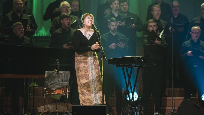 Mari Kalkun in concert with the Estonian National Male Choir
