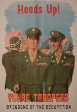 Post-WW2 U.S. Constabulary Special Services Poster - You're Troopers, c.1948